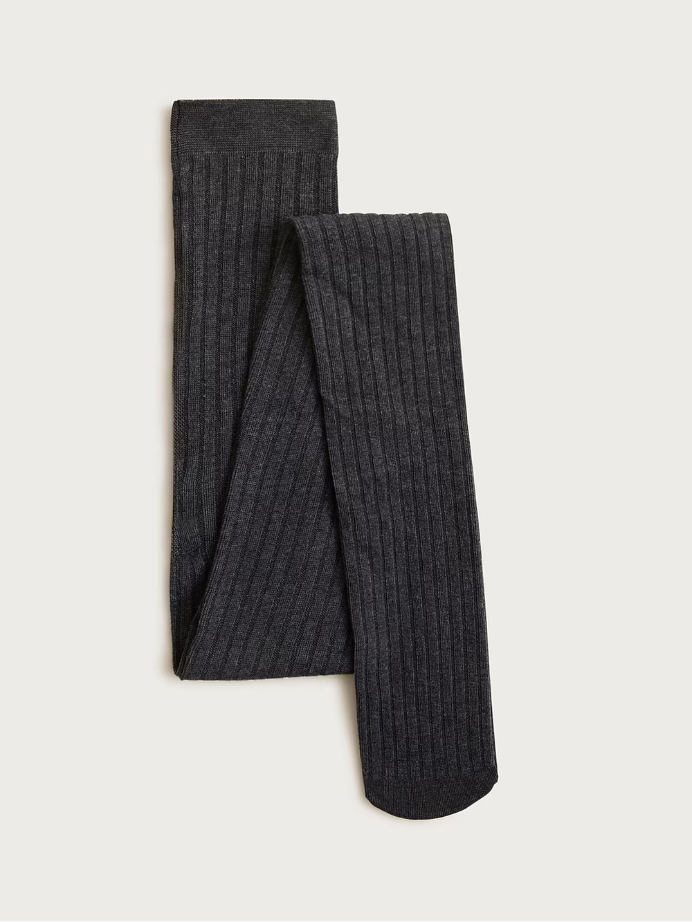 J.Crew Ribbed Tights in Heather Charcoal (Gray) Size Small